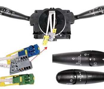 Kombinētais stūres kolonnas slēdzis C8/P-307/807 6242.A4 — 1043-039218