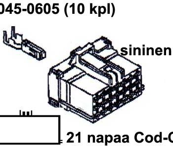 Sadales kārba, 21 kontakts — 1045-6158
