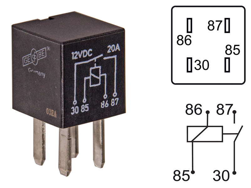 MIKRORELE 4-N 12V 25A 1100-03200 OE 