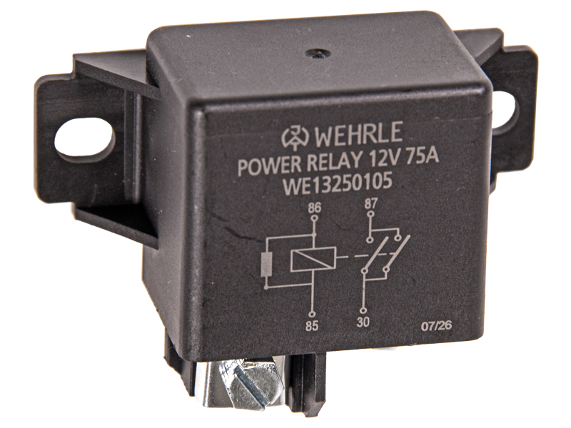 Jaudas relejs Wehrle 12V 75A ar rezistoru 13250105 OE 