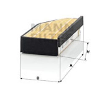 Gaisa filtrs MANN 13711464916 — 1482-C22431