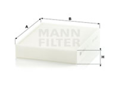 filtrs MANN, BMW 1482-CU25001 OE 64119237554