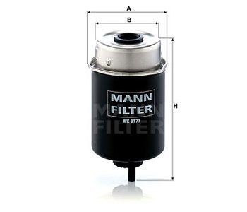 Degvielas filtrs MANN 00114616.90 — 1482-WK8173