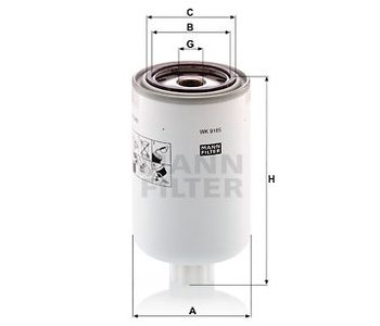 Degvielas filtrs MANN 03417710 — 1482-WK9165X