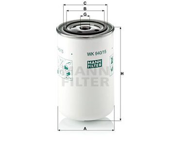 Degvielas filtrs MANN 2177745/1 — 1482-WK94015