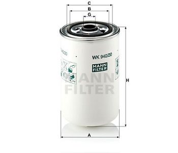 Degvielas filtrs MANN 42538923 — 1482-WK94020