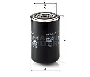 Degvielas filtrs MANN 1482-WK94023