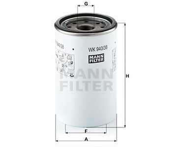 Degvielas filtrs MANN 20386081 — 1482-WK94038X