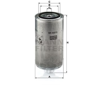 Degvielas filtrs MANN 0011515180 — 1482-WK95019