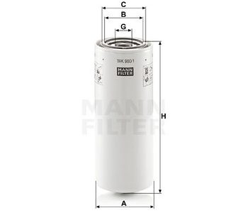 Degvielas filtrs MANN 00079920.80 — 1482-WK9801