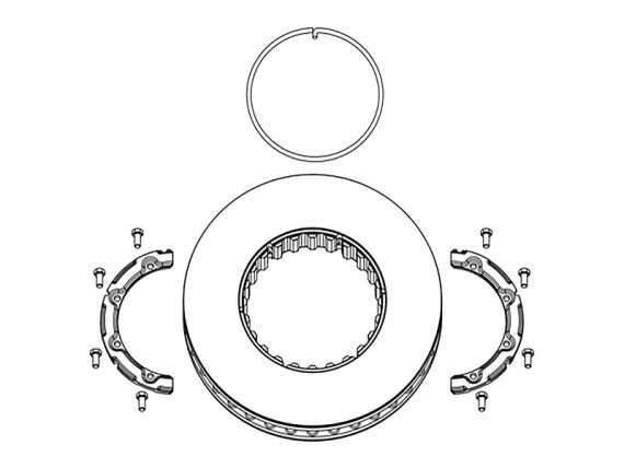 Brake disk Volvo with accessories 1497-14622300A OE 146.223-00A