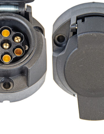 Kontaktligzda 7 kontaktu ISO 1724 melna plastmasa - 1553-401790LE
