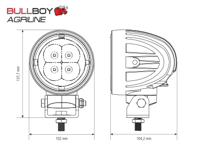 DARBA GAISMA BULLBOY AGRILINE LED 60W 1603-300197 OE 