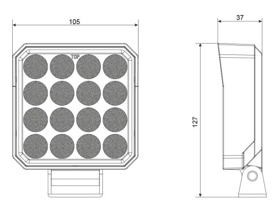 Darba lukturis LED BULLBOY 105.00 x 127.00 x 37.00mm, 3010lm 1603-300239 OE 