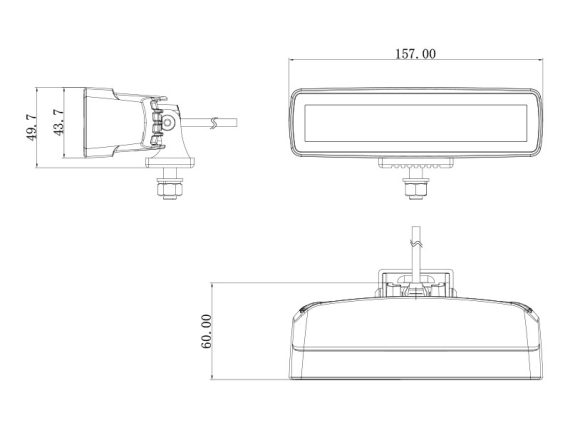 BULLBOY LED DARBA  UN BRĪDINĀJUMA GAISMA /30W 10-30V 1603-300462 OE 