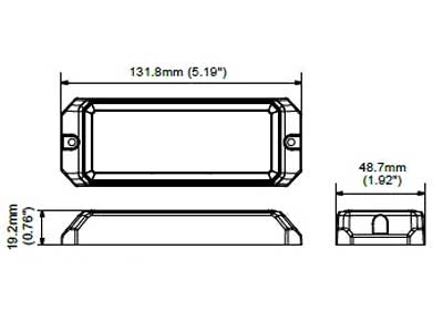 BRĪDINĀJUMA GAISMA LED 11-30V ZILA  KRASA 12LED MS26 1603-300527 OE 