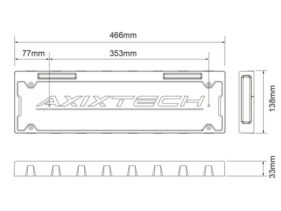 Reg plate LED warning unit 1603-300702 OE 