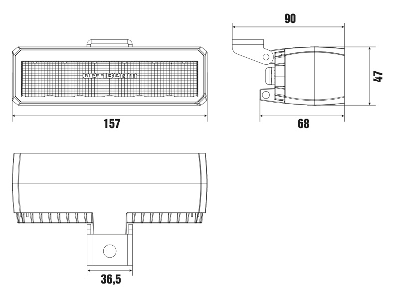 OPTIBEAM SLIMX LED TYÖVALO 1603-300767 OE 
