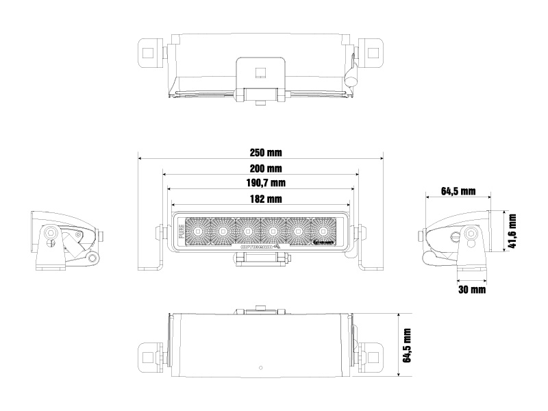 LED work light 1603-300780 OE 