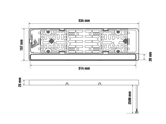 1603-300785_005.JPG License plate light 1603-300785 OE