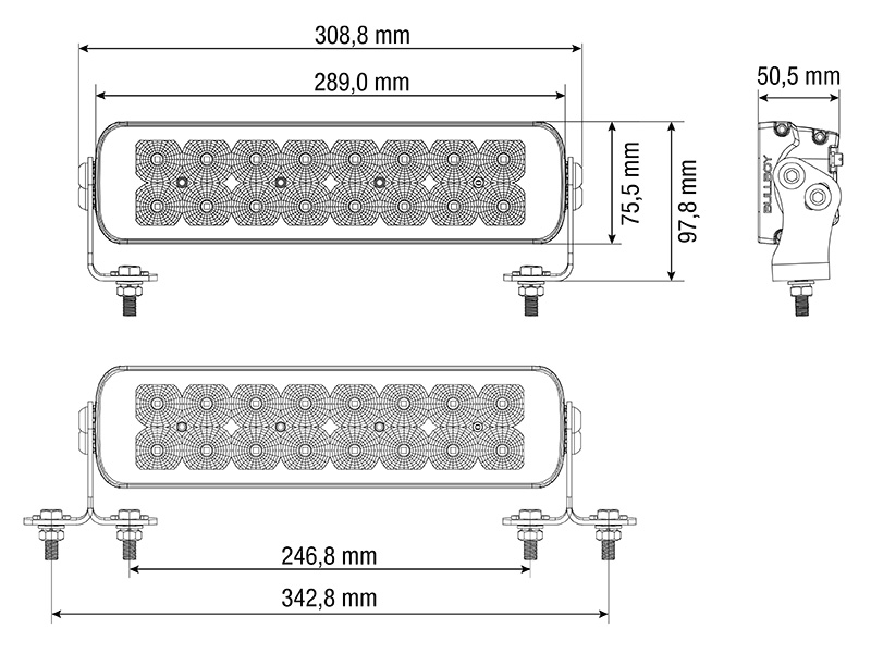 LED work light panel 1603-300794 OE 