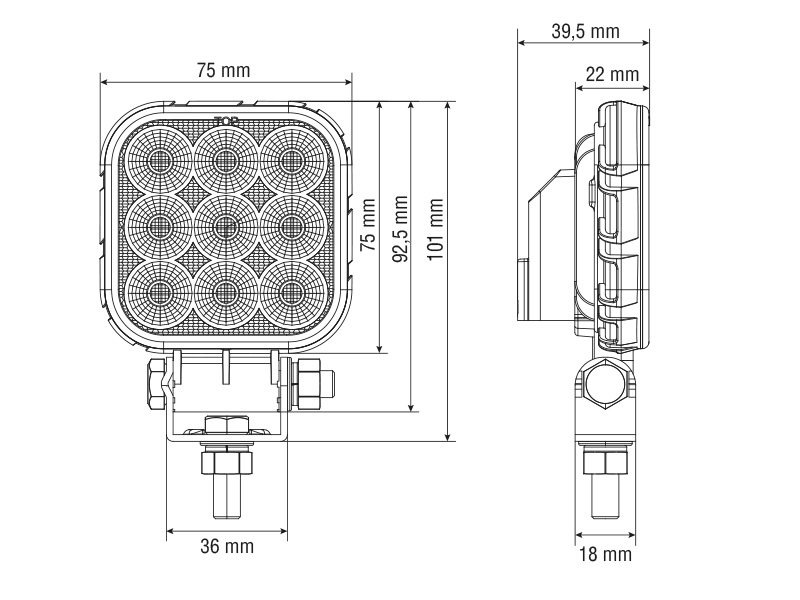 LED work light 1603-300801 OE 