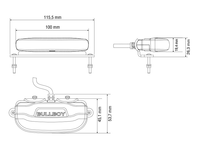 LED work light 1603-300814 OE 