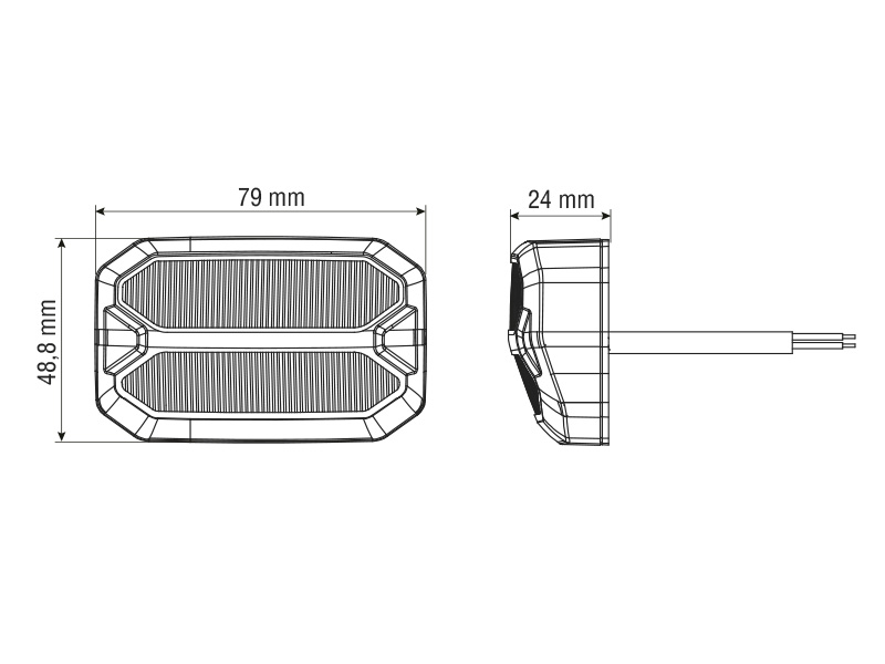 LED work-/reverselight 1603-300815 OE 