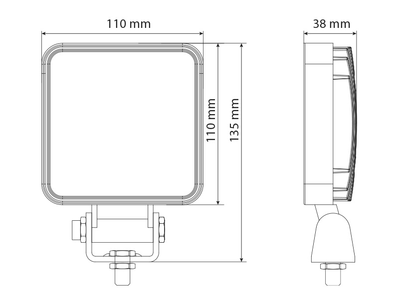 LED work light 1603-300823 OE 