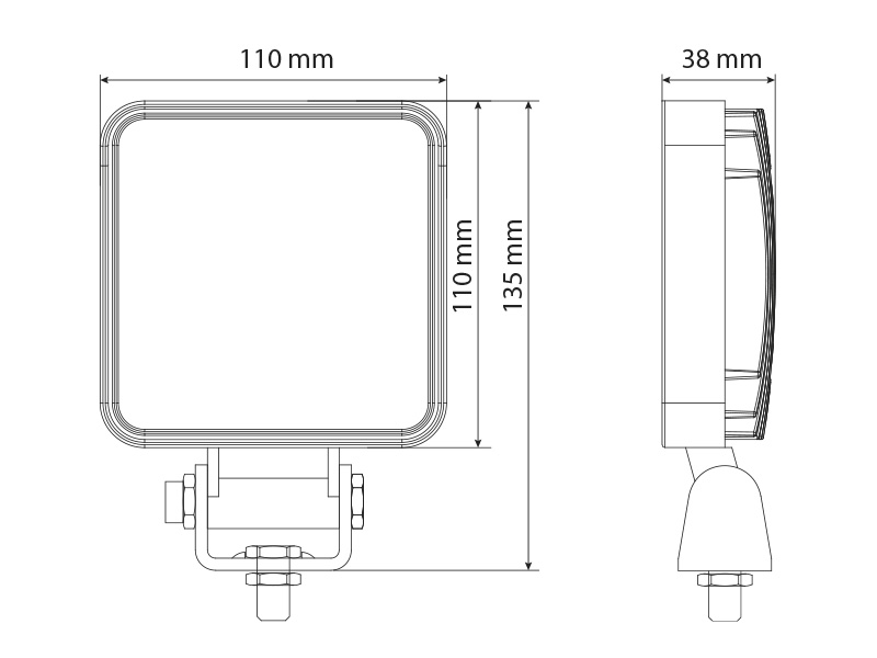 LED work light 1603-300825 OE 