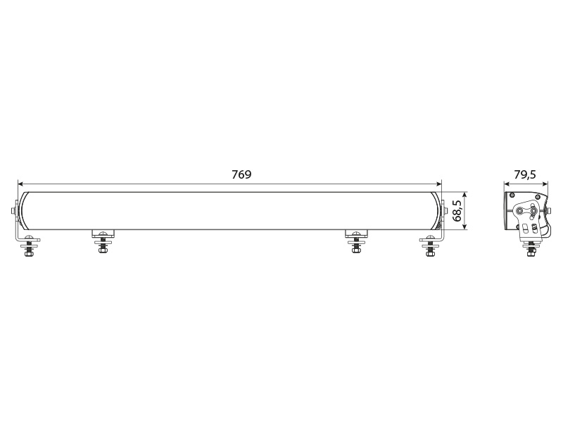 LED high beam 1605-NS2095 OE 