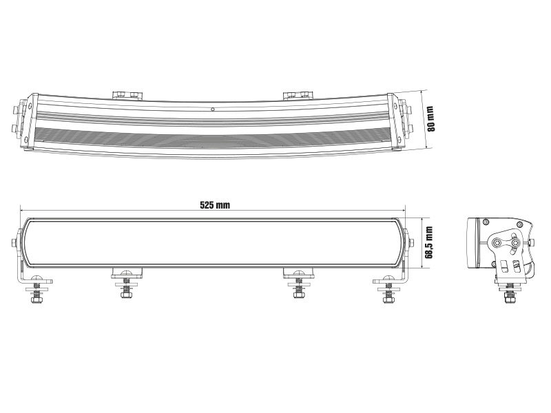 LED High beam 1605-NS2101 OE 