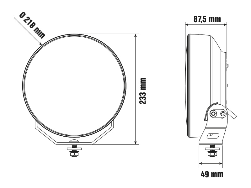 LED high beam 1605-NS2108 OE 