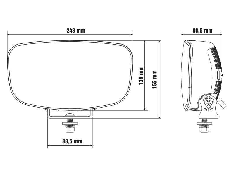 Led high beam 1605-NS2109 OE 