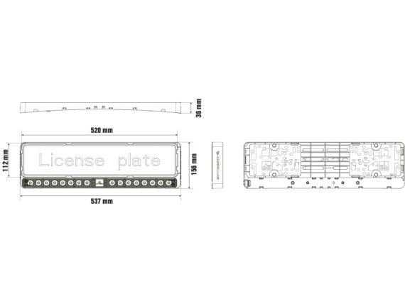 LED papildlukturis - numura rāmītis OPTIBEAM 1605-NS2113 OE 
