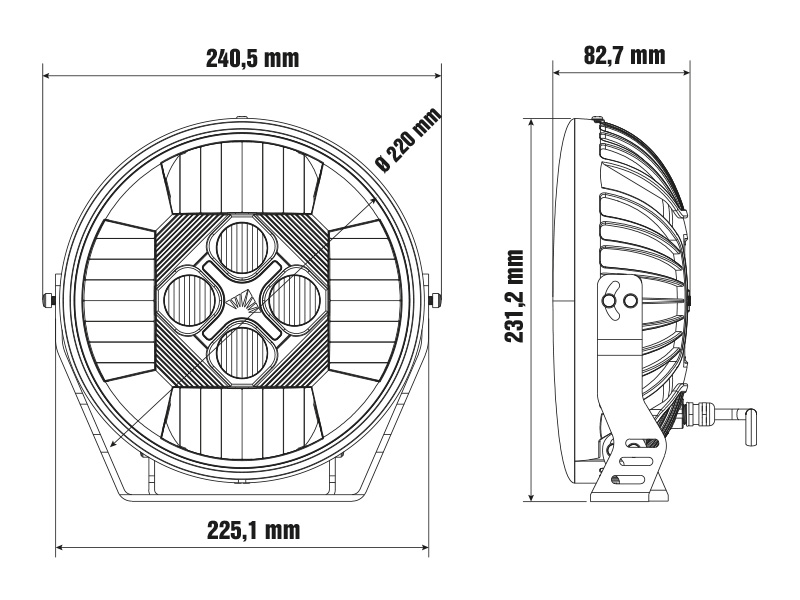 LED high beam 1605-NS2115 OE 
