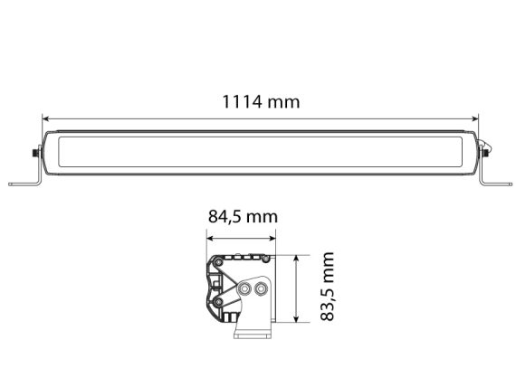 PAPILDUS LED TĀLĀS GAISMA X-VISION MAXX 1100 LED SPOTLIGHT 9-36V 1605-NS3753 OE 