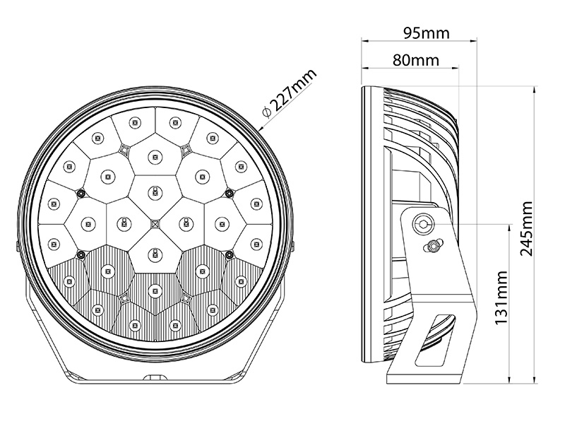 LED high beam 1605-NS3882 OE 