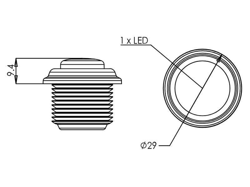 LED sānu pagrieziena rādītājs 1606-27990 OE 