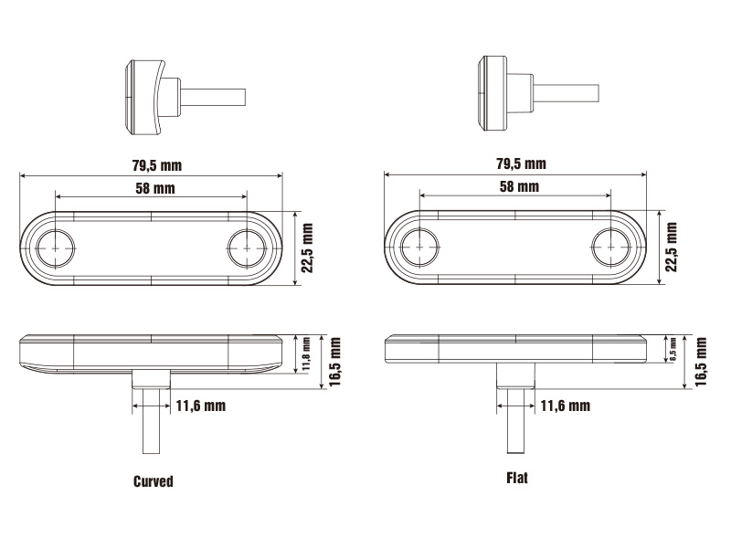 LED-position light 1608-3202 OE 