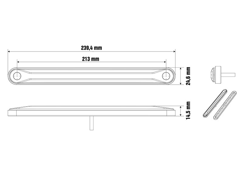 LED-position light 1608-3214 OE 