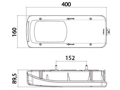 AIZMUGURĒJA LUKTURIS  VIGNAL VW CRAFTER LABAIS 1608-5116 OE 