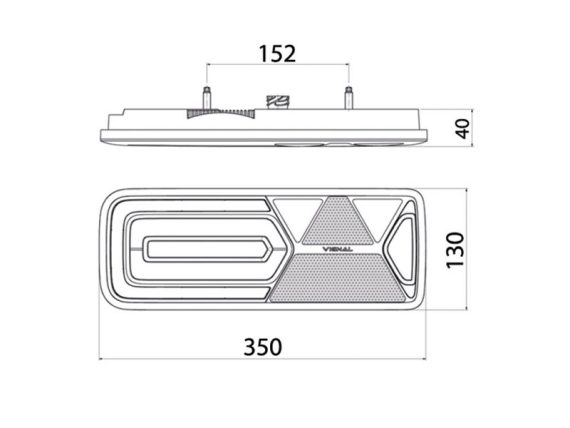 1608-5121_002.JPG Aizmugurējais lukturis LED VIGNAL LC12, AMP 1.5 7 kontakti 1608-5121 OE