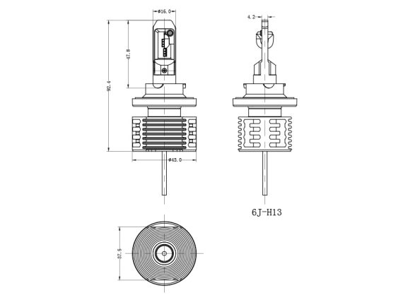 LED-POLTTIMO 12V (9008) 1,5*5W 1608-86013 OE 