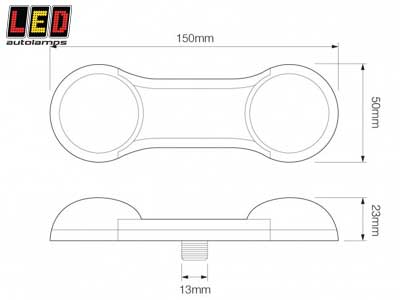 LED AIZMUGURĒJA LUKTURIS  12V 1614-DB2 OE 