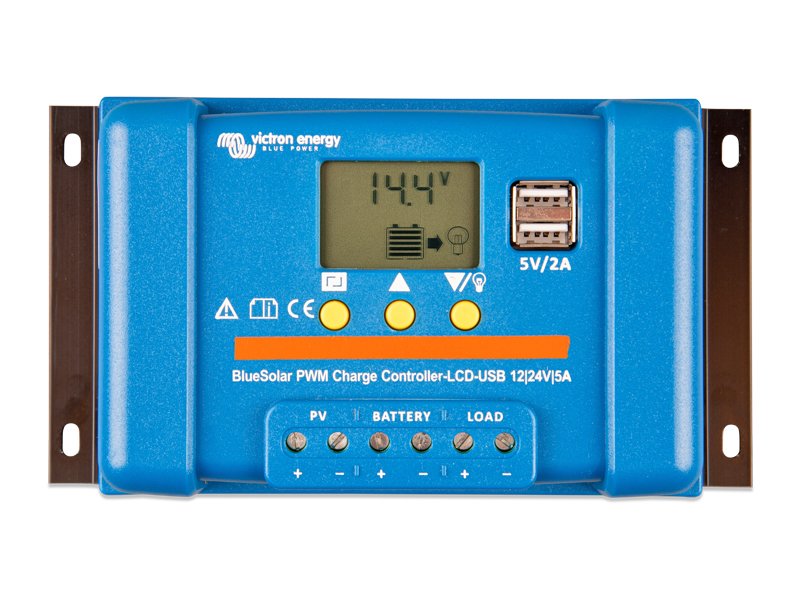 BLUESOLAR PWM-LCD&USB 12/24V-5A 1702-87664 OE 