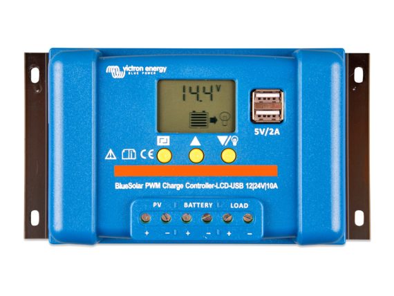 1702-87665_001.JPG Victron BlueSolar PWM-LCD&USB saules uzlādes kontrolieris 12/24V-10A, kods 1702-87665 1702-87665 OE