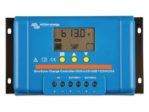 1702-87667_001.JPG Saules lādētājs Victron BLUESOLAR PWM DUO 12/24V-20A 1702-87667 1702-87667 OE
