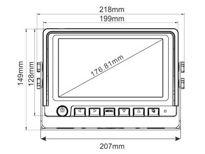 MONITORS  7 collu TFT LCD 1705-00066 OE 