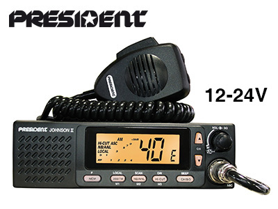 PRESIDENT RADIO JOHNSON II ASC 12/24V CB-RADIO TXMU667 1705-00504 OE 